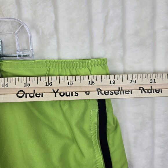 Projek Raw Men's Green Black Shorts Polyester Stretch Drawstring 8" Size L - Picture 9 of 13